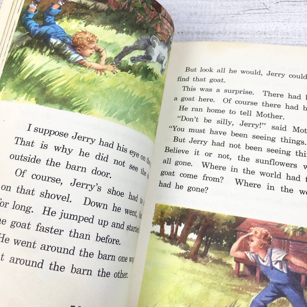 Vintage The Alice and Jerry Books Set of 2 Round About & Friendly Village - Picture 8 of 13
